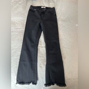 Madewell Cali Demi Boot Jeans in Washed Black
